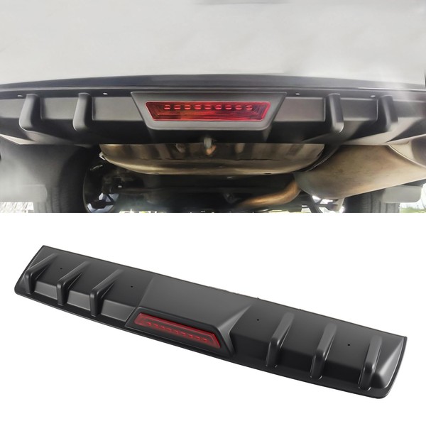 34" Car Rear Bumper Lip Universal Rear Diffuser Shark Fin