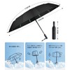 Blissstorm Folding Umbrella, 12 Double Ribs, Durable, Extra Large, Rain
