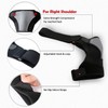 Shoulder Support - Adjustable Shoulder Brace Compatible with Hot/Cold Pad