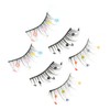 Baluue 9pairs Sequin False Eyelashes Heart and Flower Designs for