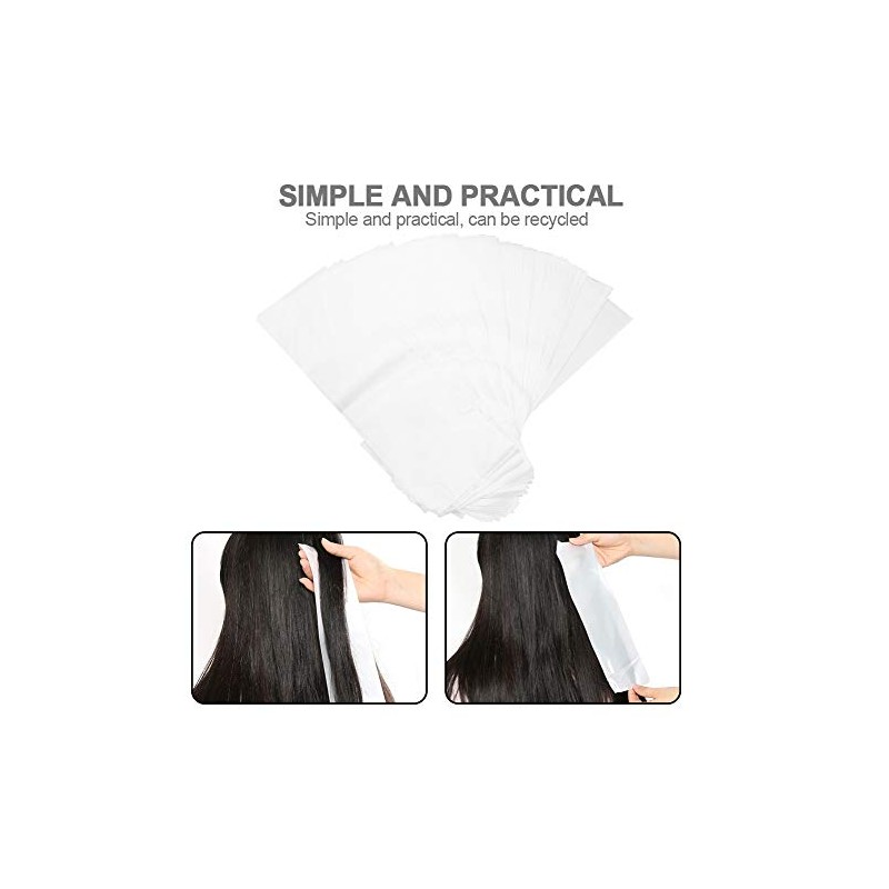 100pcs / pack Papel de tinte de cabello reciclable para