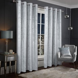 always4u 100% Blackout Without Lining Luxury Soft Velvet Curtains Silver Foil Print 52 * 108 Inch Curtains Thermal Insulated Noise Reducing Drapes for Bedroom Living Room Set of 2 Silver
