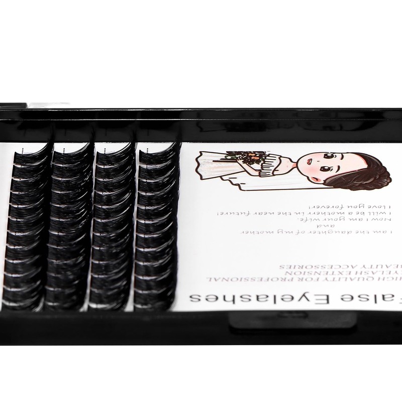 Bodermincer Black/Brown Color Natural Lash Clusters 84pcs Wispy Eyelash Clusters