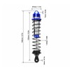 4PCS RC Shock Absorbers for 1/10 RC Cars, Aluminum Alloy