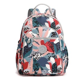 YANAIER Womens Fashion Backpack Purse Water resistant Nylon Travel Casual Daypack Cute Shoulder Bags School Bag for Girls Colorful flower