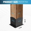 Post Base 2 Pcs, 6"x 6" (Inner Size 5.6"x5.6") Wood