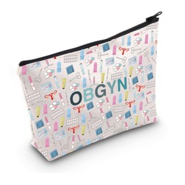 VAMSII OBGYN Makeup Bag Doula Thank You Gift LD Nurse NICU OB Nurse Doula Nurse Gift (OBGYN bag)