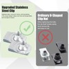2 Sets 304 Stainless Steel Fuel Tank Strap Bolts, Premium