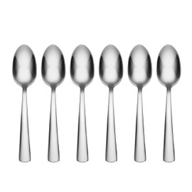 Oneida Nocha Everyday Flatware Cocktail Spoons, Set of 6 18/0 Stainless Steel, Silverware Set