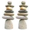 Ancient Graffiti Seven Stone Cairn, 10" H, Pack of 2