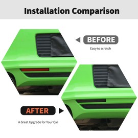 Smoked Black Rear Fog Light Lamp Trim Cover Decoration Exterior Accessories for Ford Mustang 2009-2013