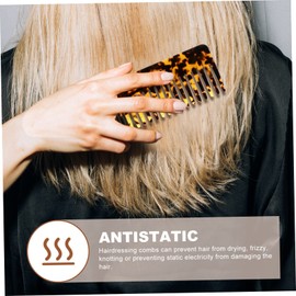 IWOWHERO 2pcs Hair Detanglers Comb Wide Tooth Detangler Brush for Long Thick Hair