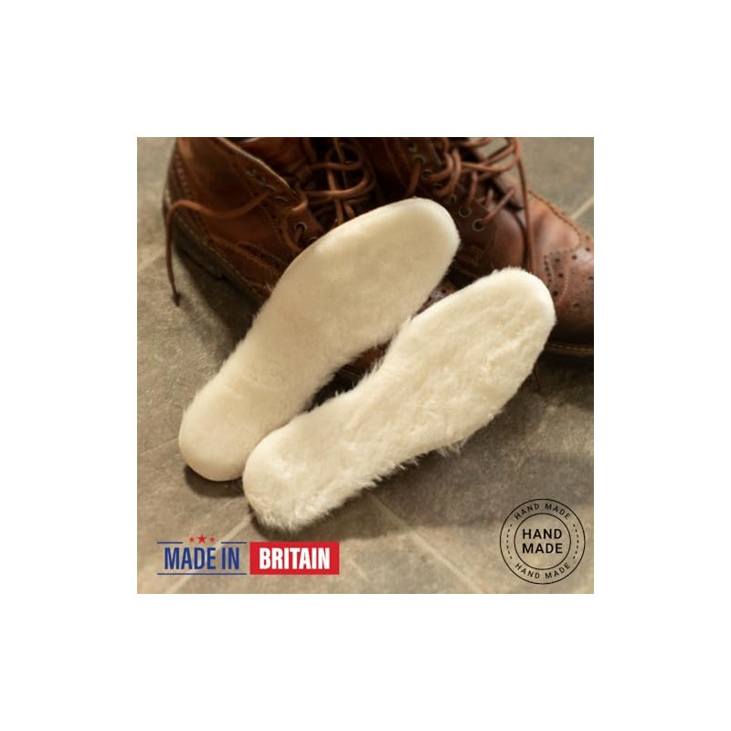 Lambland 2 Pairs of Premium Lambswool Latex Backed Inner Soles