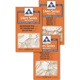 Colorado 14ers Maps Series San Juan Mountains Map Pack