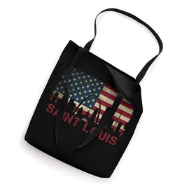 USA American Flag Saint Louis Missouri Skyline Gateway Arch Tote Bag