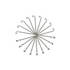 37 Pieces Spokes 288 mm spokes Silver Nirosta 2 mm