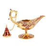 Magic Genie Lamp Red Zinc Alloy Antioxidant Fadeless Relief Pattern