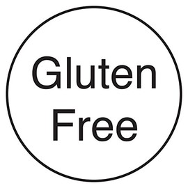 DayMark Safety Systems DuraMark IT114662 Permanent Circle Deli Label, Gluten Free", 1" Diameter, White (Roll of 1000)