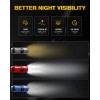 Nilight H11 Headlight Bulbs E20 Series 50W 10000LM 6000K IP67