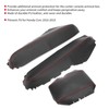 3pcs Center Console Armrest Pad Covers PU Leather Protectors Fit