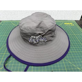 The Game New Jersey Venom Softball Embroidered Logo Foldable Sun Hat Cap by The Game