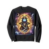 Astral Samurai Cat Guardian of the Celestial Waves Sweatshirt
