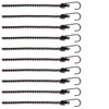 com-four® Set of 10 Rubber Tensioners with Reflective Strips –