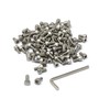 iexcell 100 Pcs #8-32 x 5/16" Stainless Steel 304 Hex