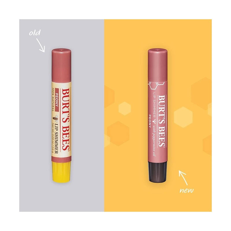 Burt's Bees 100% Natural Moisturizing Lip Shimmer, Peony - 1