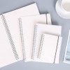 Shulaner Spiral Notebook A6 Blank, 80 Sheets Paper, PP Matte