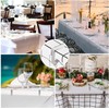 Forhomelife Table Cloth Knobs Tablecloth Clips Stainless Steel Tablecloth Non-Slip