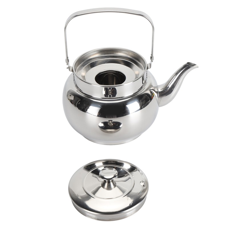 Stainless Steel Teapot with Removable Filter Metal Tea Kettle Coffee