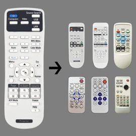 Projector Remote Control for Epson Projector Remote VS240 VS340 VS345 EB-U04 EB-U32 EB-W04 EB-X31 EX3240 EX5250 PRO H719A PowerLite 1224 PowerLite Home Cinema 1040 PowerLite S31+/ W04+/ W32+/ X36+