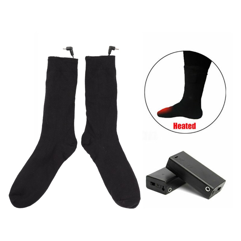 Heated Socks Battery Powered Soft Warm Breathable Elastic Electric Heating