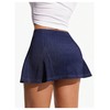 Milumia Women's Y2k High Waist Denim Mini Skirt Pleated A
