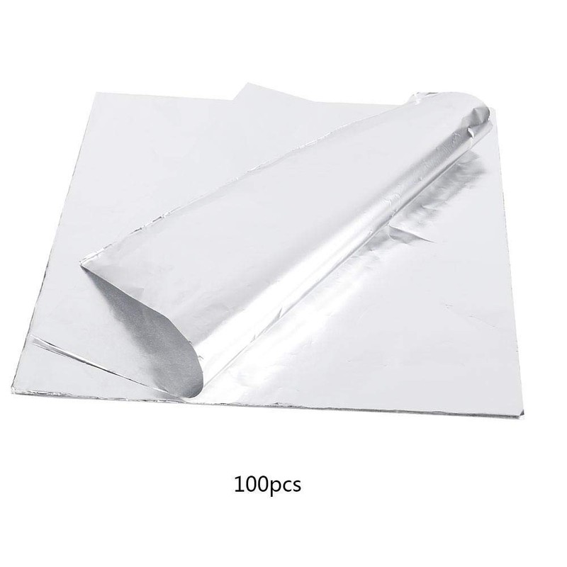 100pcs High Temperature Resistant Aluminum Foil BBQ Paper