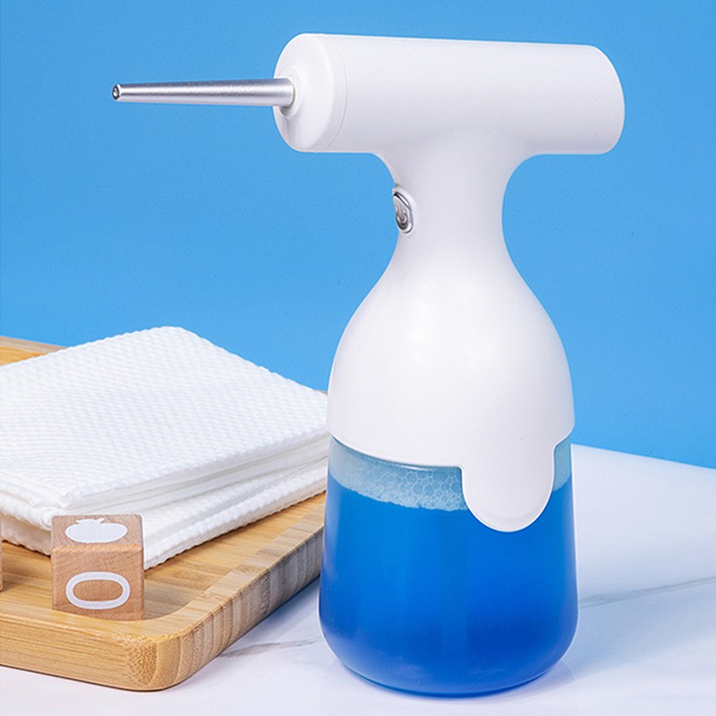 Electric Foam Soap Dispenser Rechargeable Foam Sprayer with 2 Nozzles