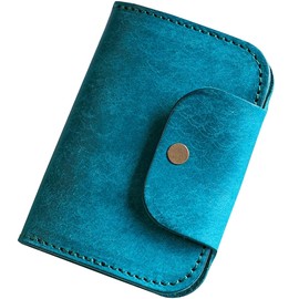 AURAMU MARGOT TONI Italian Leather Key Case, Card Case, Thin, Compatible with Smart Keys, Men's, Women's, Genuine Leather, Made in Japan, cobalt