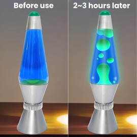 HURODEN Wax Lamps for Adults, 15-Inch Liquid Lamp Novelty Night Light Table Motion Lights Home Bedroom Office Decoration Lighting Decor（U.S. Plugs）