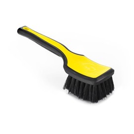 Detail Factory - ProGrip Interior Scrub Brush - Soft Bristles - Rubber Grip for Maximum Stability and Comfort - Curved Head Profile for Better Clearance - Live Wire