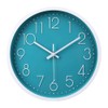 jomparis 30 cm Modern Quartz Silent Turquoise Wall Clock Sweeping