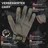 HANDLANDY Utility Work Gloves with Grip for Men, Flexible Impact
