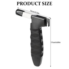 2 Pack Car Door Handle for Elderly - Car Handle Assist Portable Auto Car Handle Mobility Aid for Seniors and Handicapped, 2 in 1 Grab Bar & Window Breaker(Black)