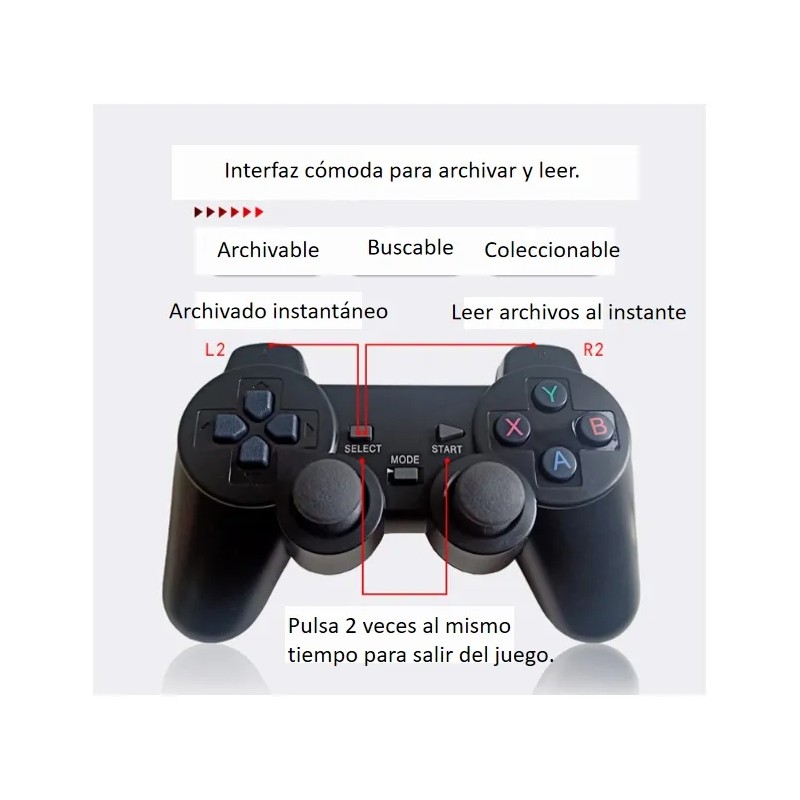 Consola De Video Juegos Retro Controles Inalambricos 2pcs