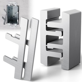 Dabolang 15 PCS Switch Box Straps, Electrical Box F Clips Support, Strap on Electrical Outlet Repair for Loose Outlet Fix, Electrical Device Mounts with Plaster Ears