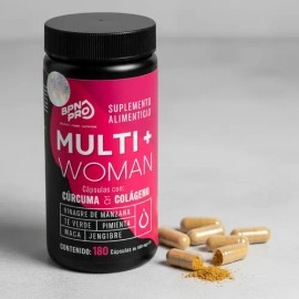 Suplemento Multi Woman Bpn Pro Cúrcuma Colágeno 180 Caps