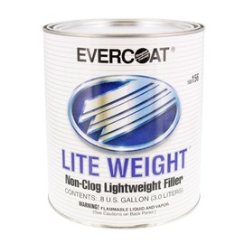 Evercoat Lite Weight Body Filler - Clog-Free Body Filler for Aluminum, Fiberglass & More - 128 Fl Oz