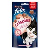 FELIX Crispies Snack per Gatti Adulti con Salmone e Trota