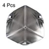 sourcing map Corner Protection Edge Protection Cover Metal Box Silver
