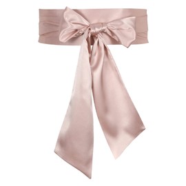 Women Dress Belt for Wedding Party Long Sash Bridal Waist Belts by WHIPPY, 98 Inches, Pink